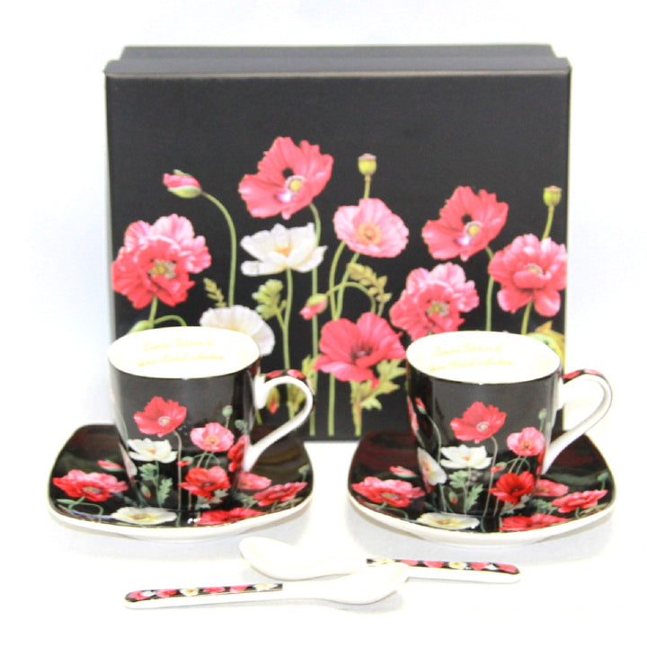 Espressokopper i porcelæn med underkopper Queen Isabell W9PB06-09510