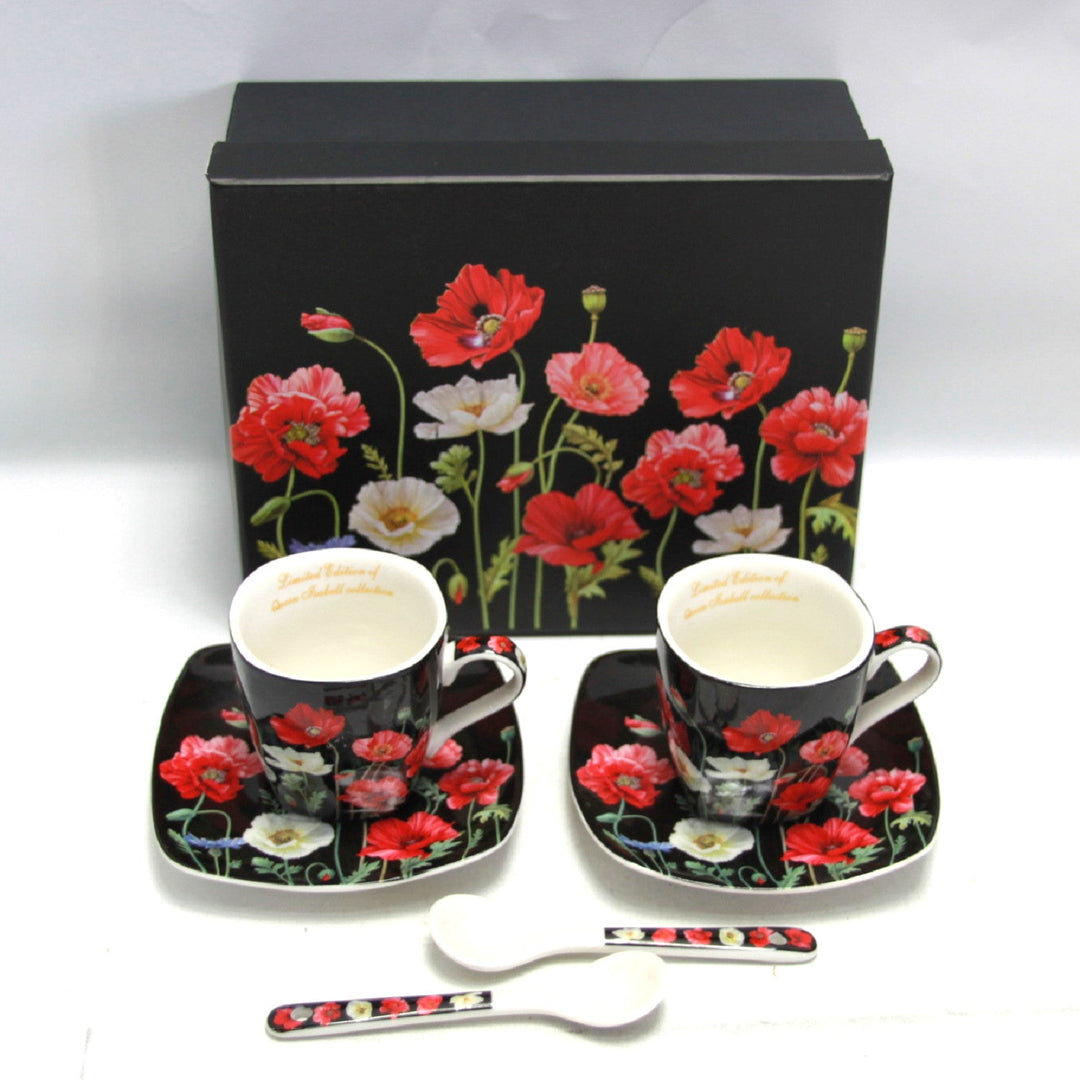 Espressokopper i porcelæn med underkopper Queen Isabell W9PB06-09510