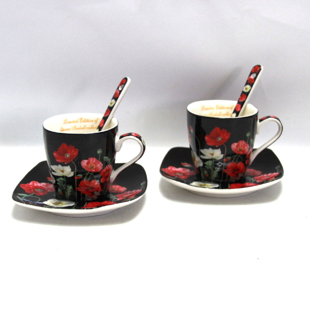 Espressokopper i porcelæn med underkopper Queen Isabell W9PB06-09510