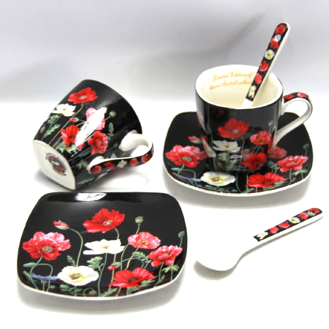 Espressokopper i porcelæn med underkopper Queen Isabell W9PB06-09510