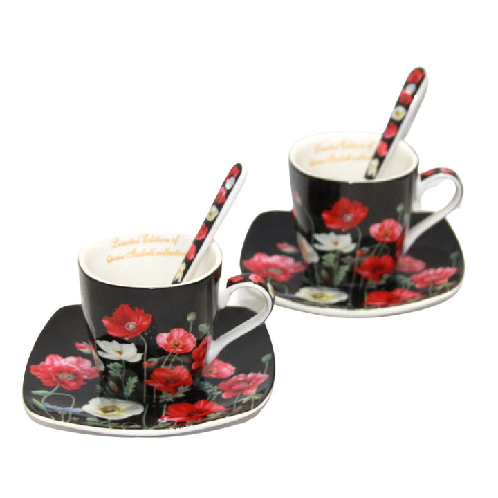 Espressokopper i porcelæn med underkopper Queen Isabell W9PB06-09510