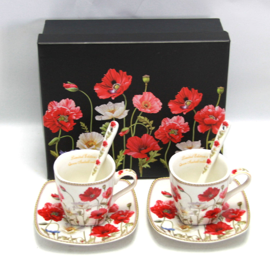 Espressokopper i porcelæn med underkopper Queen Isabell W9PWH06-09596