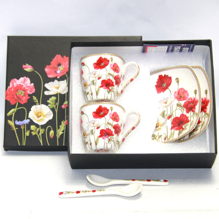 Espressokopper i porcelæn med underkopper Queen Isabell W9PWH06-09596