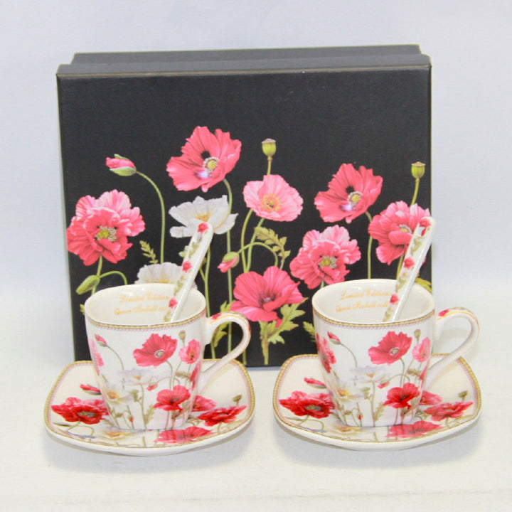 Espressokopper i porcelæn med underkopper Queen Isabell W9PWH06-09596