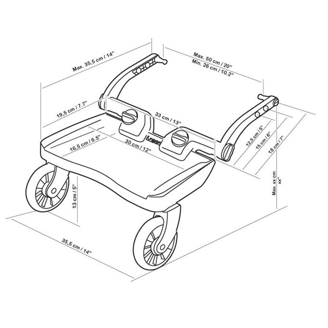 BuggyBoard MINI-tilbehør til klapvogn, op til 22 kg, blå