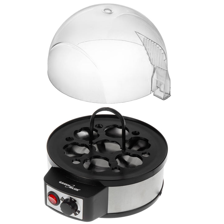 GreenBlue automatisk æggevarmer, effekt 400 W, til 7 æg, målebæger, 220-240 V~, 50 Hz, GB573