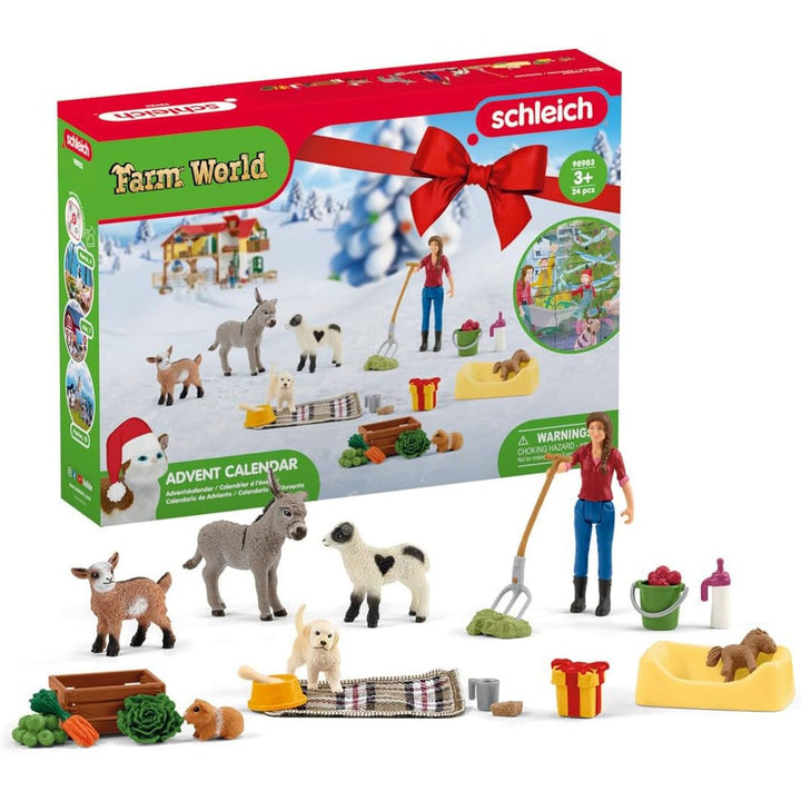 Adventskalender med figurer fra Schleich Farm World SLH98983