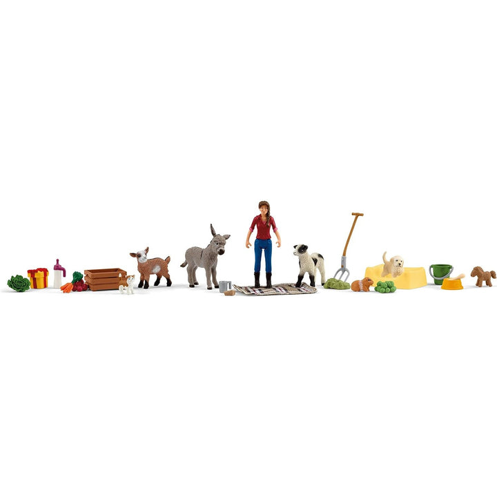 Adventskalender med figurer fra Schleich Farm World SLH98983