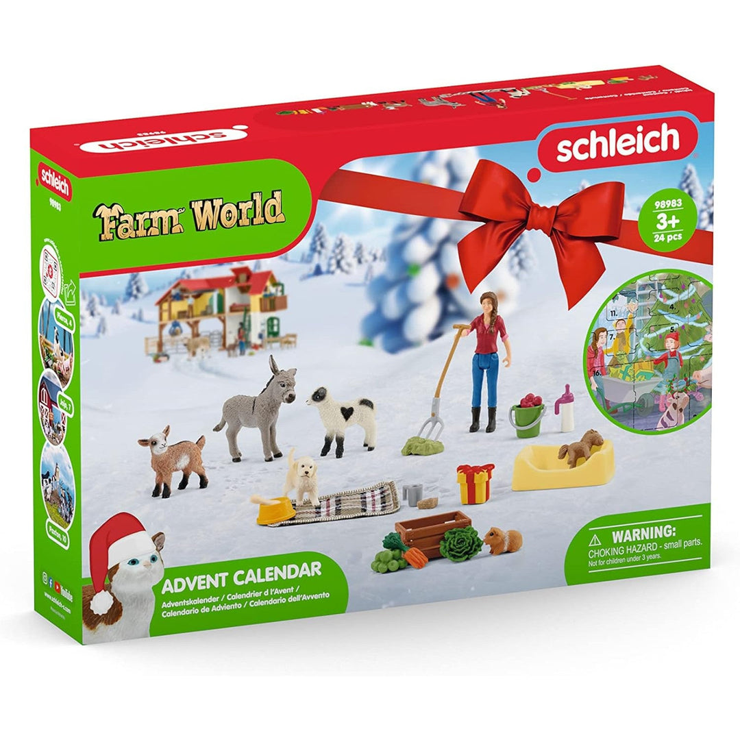 Adventskalender med figurer fra Schleich Farm World SLH98983