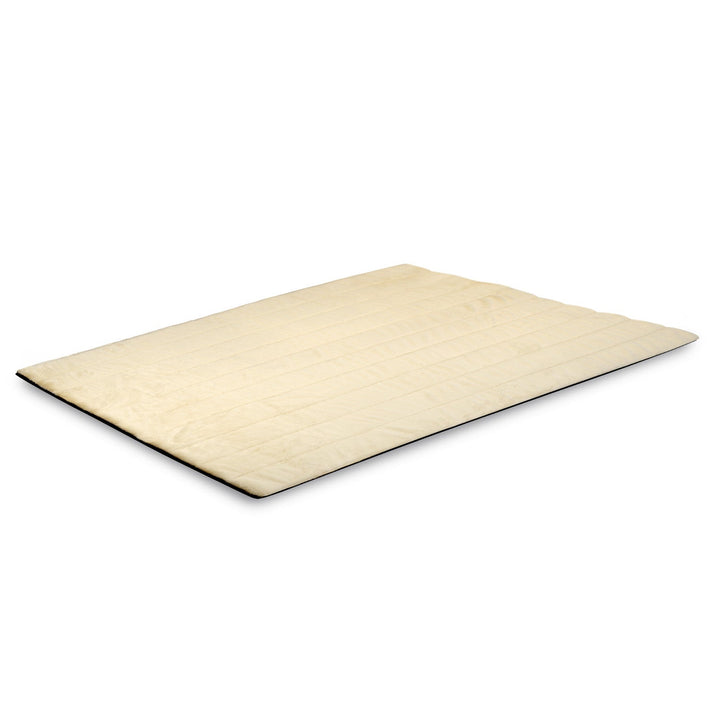 Plys tæppe, imiteret kaninskind, skridsikker, 120 x 160 cm, beige, DYWRAB120/160BEZ