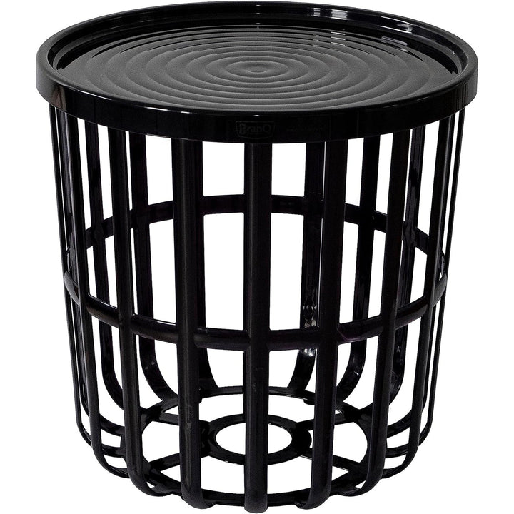 Branq bord, rundt, med opbevaringskurv, sort, Zen 1850