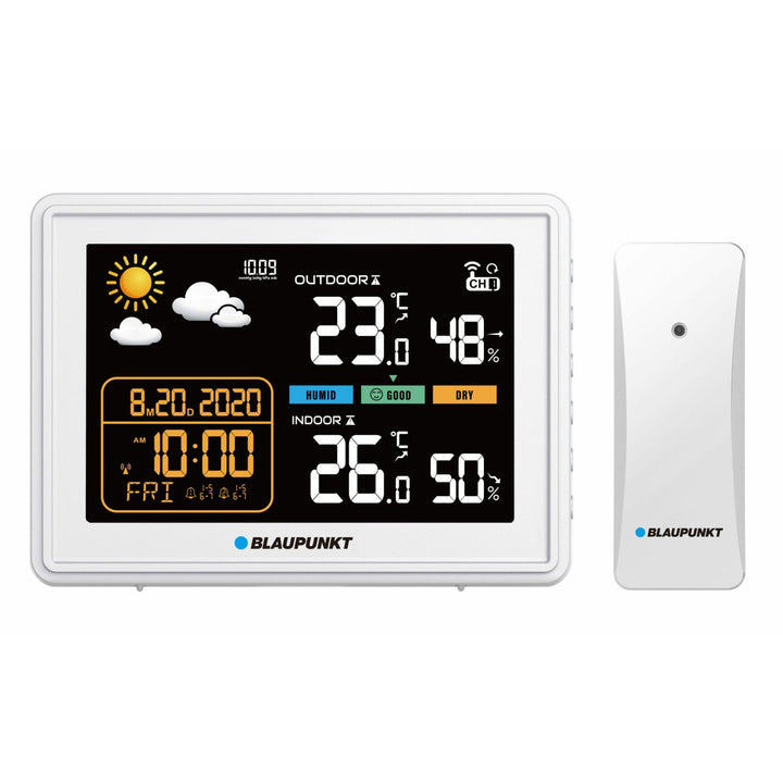 Blaupunkt vejrstation, hygrometer, tryk, prognose, WS30WH