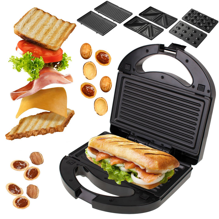 Camry multifunktionsbrødrister, brødrister, grill, nødderister, 1000 W,