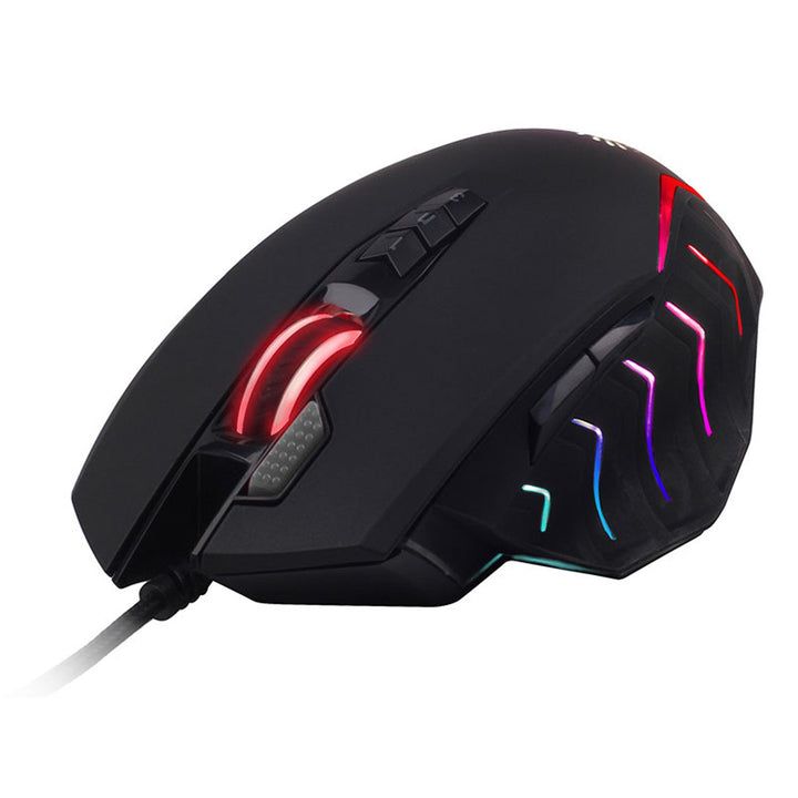 A4TECH gamingmus, USB, 8000 DPI, metalglidere, J95 RGB Pixart (aktiveret)