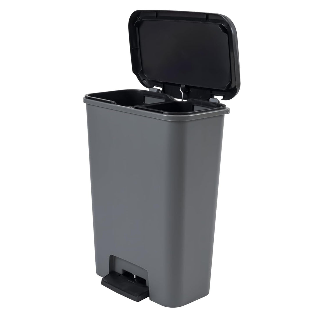Curver skraldespand med pedal, kapacitet 2x23 l, Compatta Duo