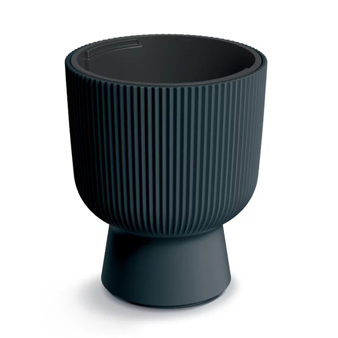 Blomsterkrukke med indsats fra Prosperplast, diameter 390 mm, farve antracit, DBMIG400-S433