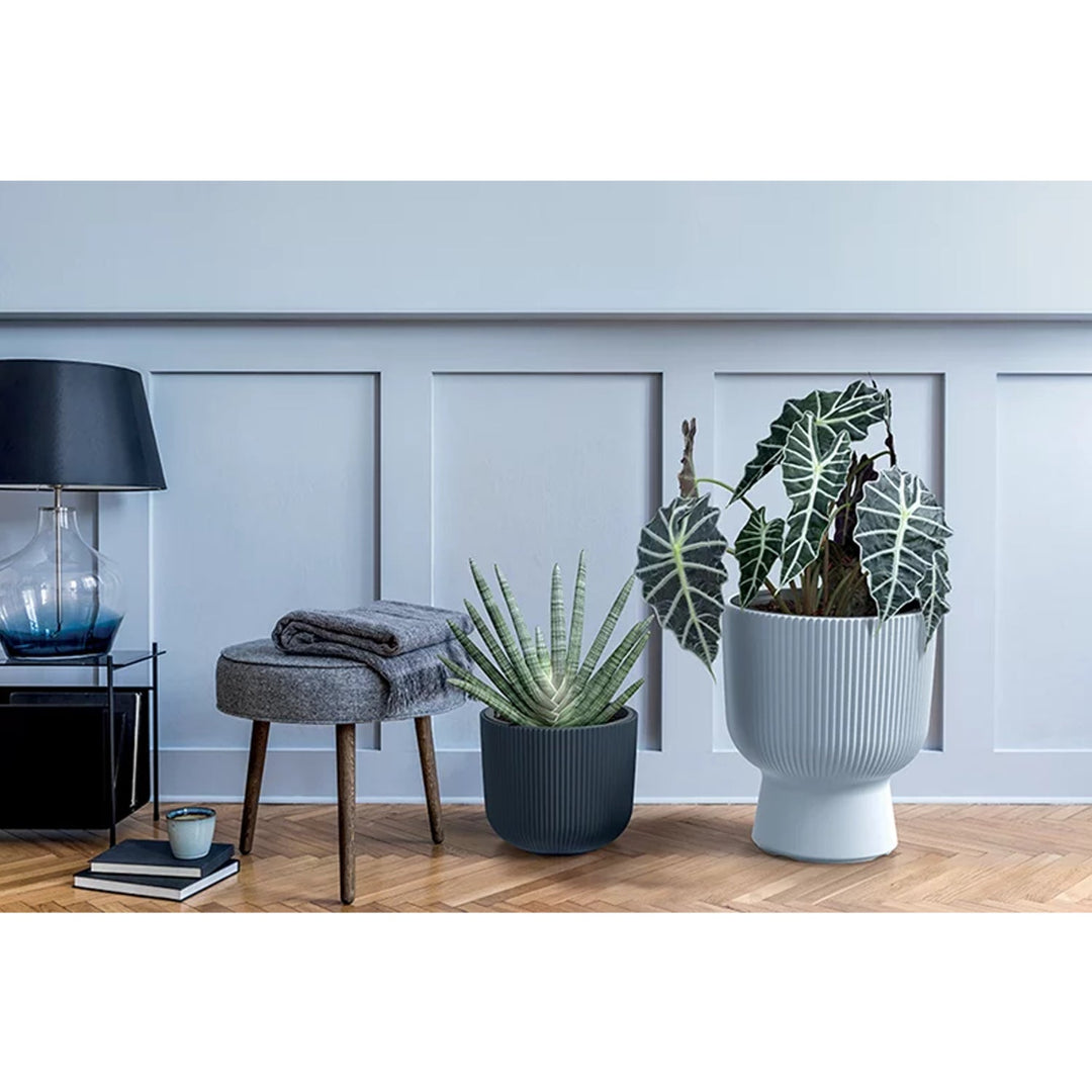 Blomsterpotte med indsats fra Prosperplast, diameter 390 mm, farve marsala, DBMIG400-4985U
