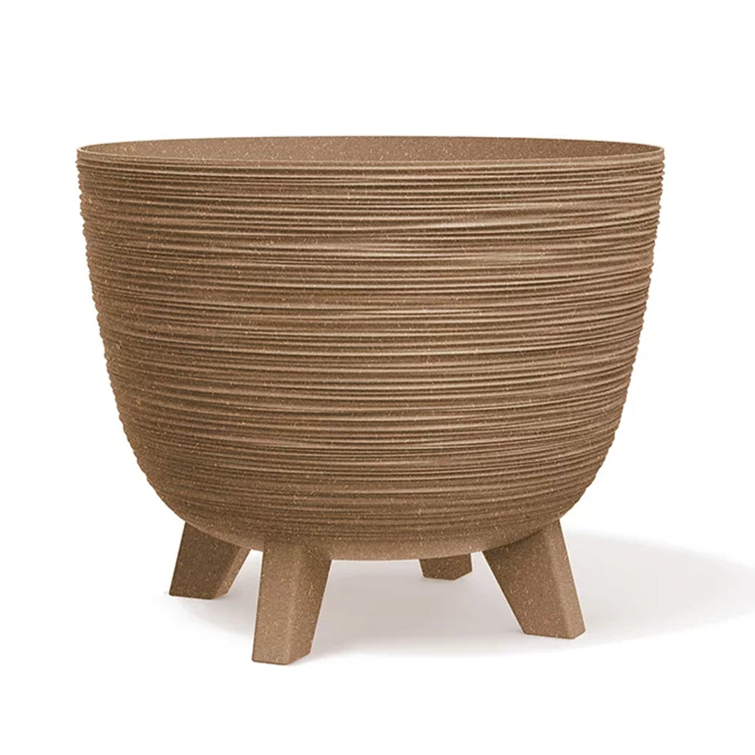 Prosperplast blomsterkrukke, diameter 290 mm, ben, DFUR300W-4665W, Furu ECO Wood