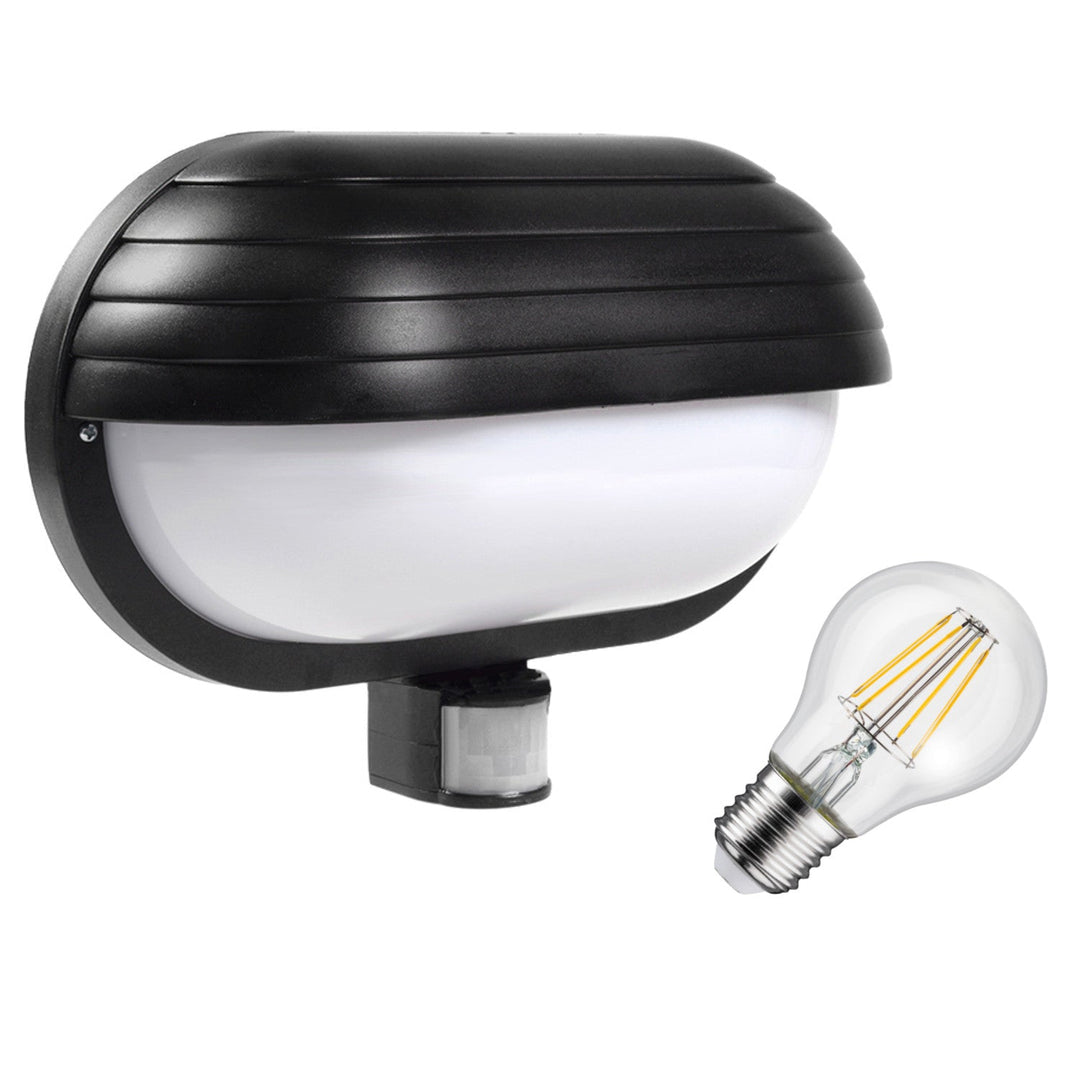 Maclean væglampe, med PIR-sensor, maks. 60 W, 180°, MCE33B + LED 8 W