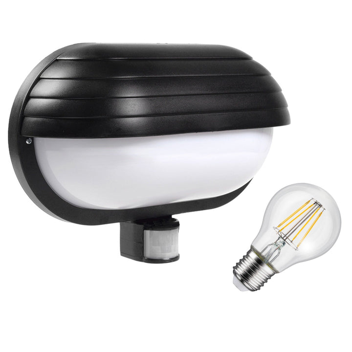 Maclean væglampe, med PIR-sensor, maks. 60 W, 180°, MCE33B + LED 8 W