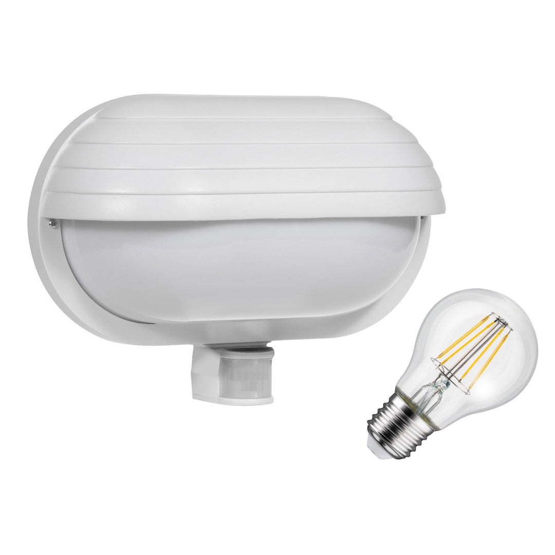 Maclean væglampe, med PIR-sensor, maks. 60 W, 180°, MCE33 W + LED 8 W