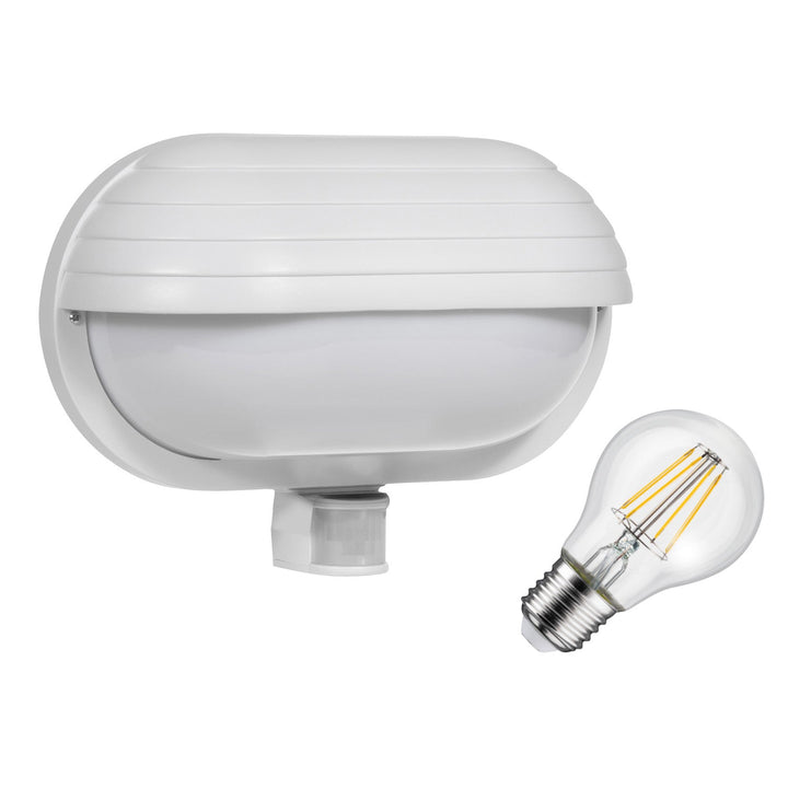 Maclean væglampe, med PIR-sensor, maks. 60 W, 180°, MCE33 W + LED 8 W