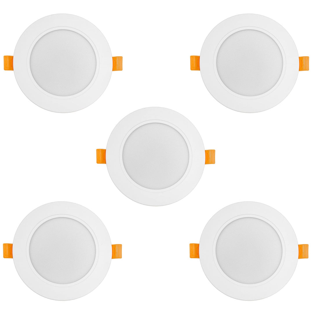 5x Maclean LED-loftsplade, indbygget SLIM, 9W, Neutral White 4000K, 120*26mm, 900lm, MCE371 R