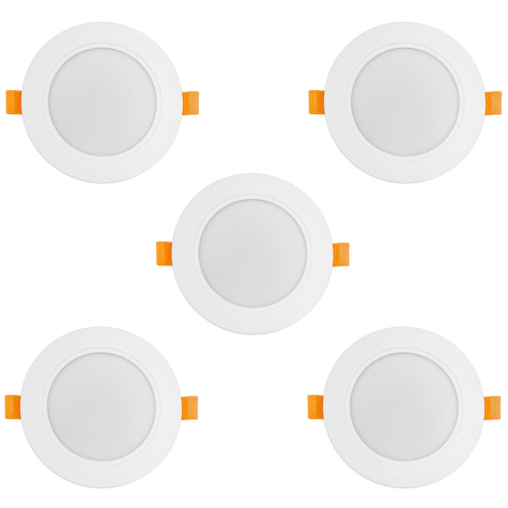 5x Maclean LED-loftsplade, indbygget SLIM, 9W, Neutral White 4000K, 120*26mm, 900lm, MCE371 R