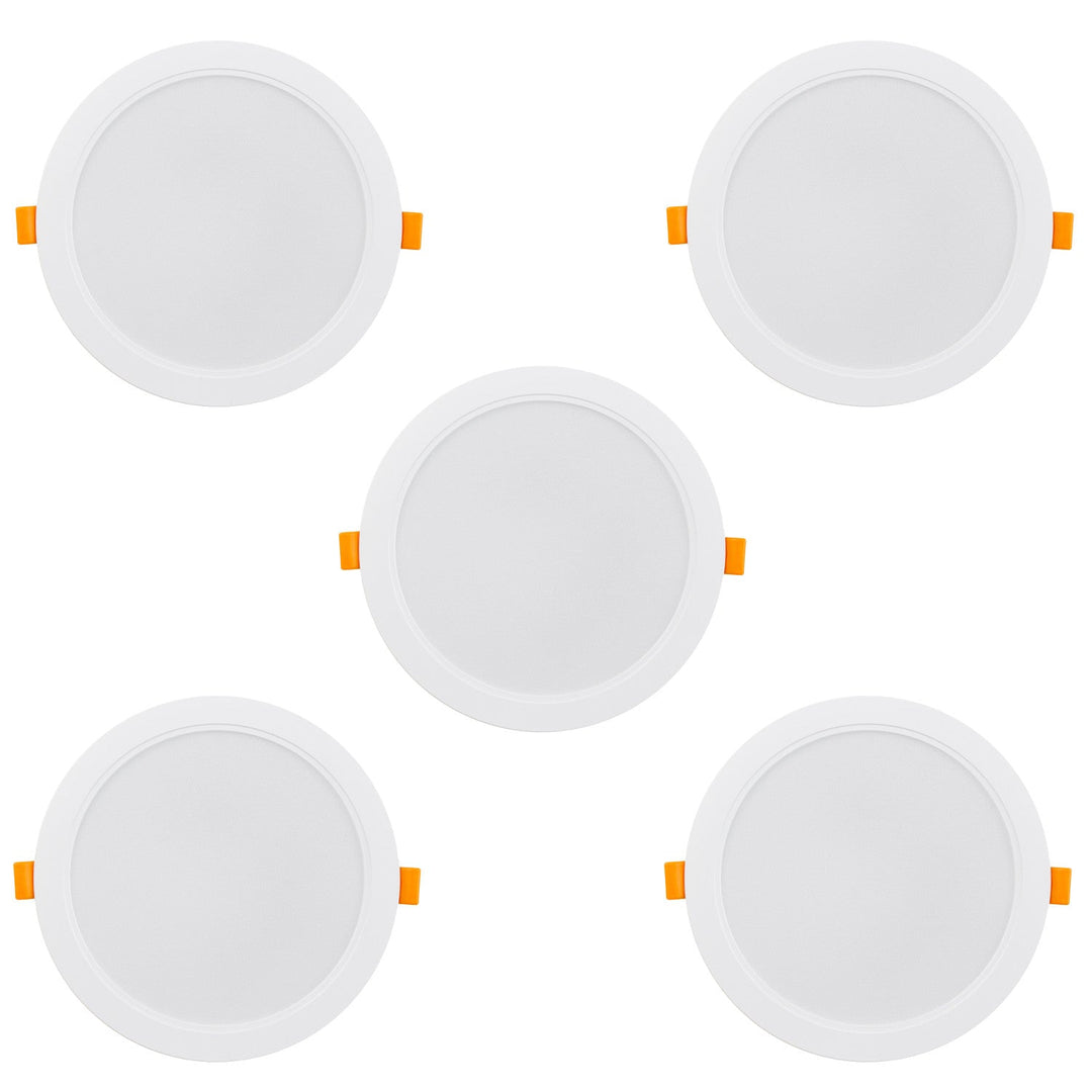 5x Maclean LED-loftsplade, indbygget SLIM, 18W, Neutral White 4000K, 170*26mm, 1900 lm, MCE372 R