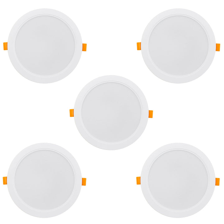 5x Maclean LED-loftsplade, indbygget SLIM, 18W, Neutral White 4000K, 170*26mm, 1900 lm, MCE372 R