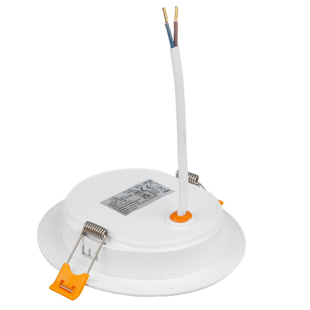 5x Maclean LED-loftsplade, indbygget SLIM, 9W, Neutral White 4000K, 120*26mm, 900lm, MCE371 R + påbygningadapter MCE376 R