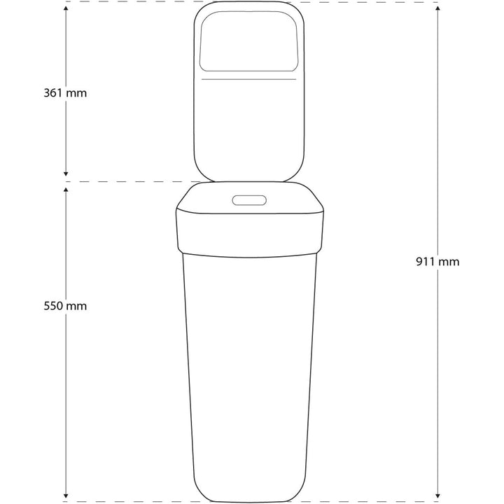 Curver affaldsspand, til affaldssortering, 30 liter, hvid, Ready To Collect
