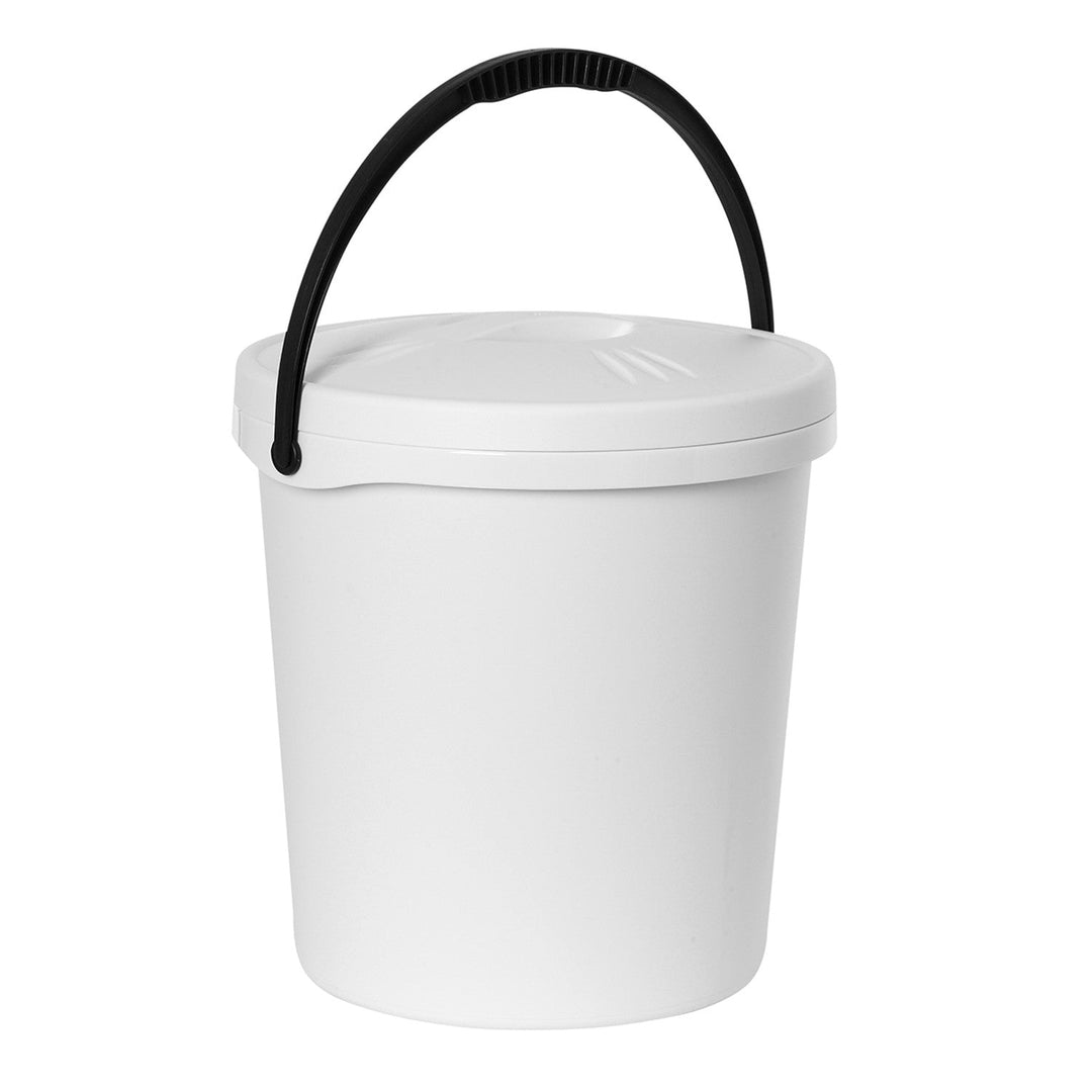 Plast Team spand, låg, håndtag, 16 liter, hvid, 2062