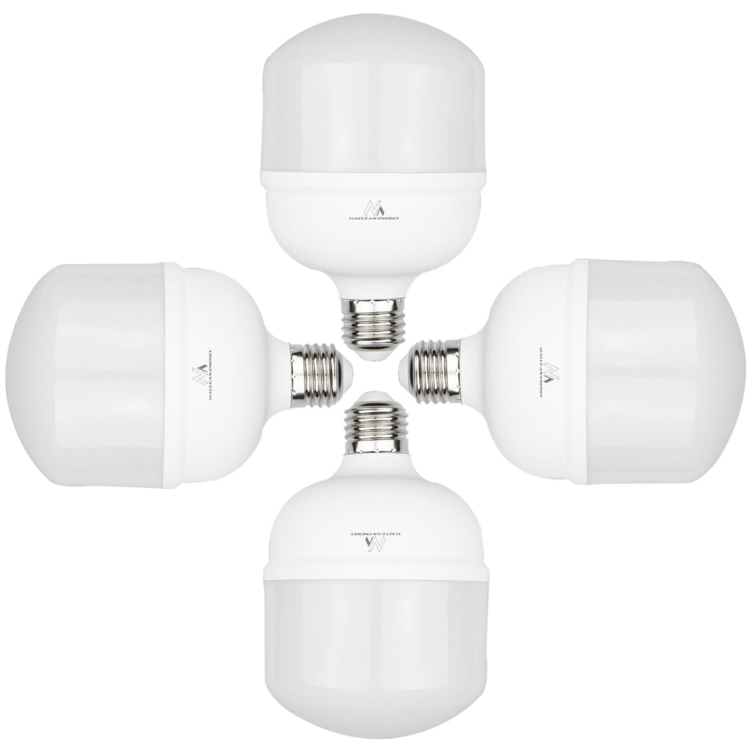 4x LED-pære Maclean, E27, 38W, 220-240V AC, kold hvid, 6500K, 3990lm, MCE303 CW