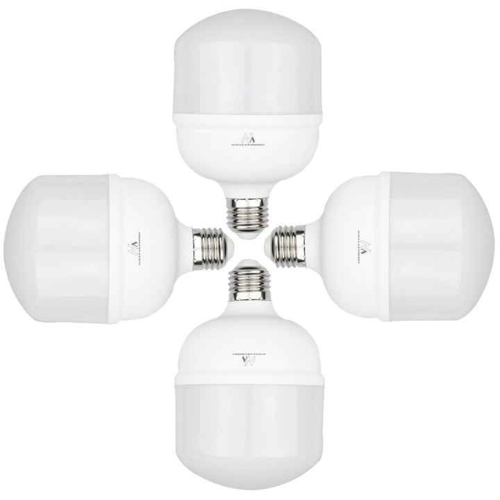 4x Maclean LED bulb, E27, 48W, 220-240V AC, cold white, 6500K, 5040lm, MCE304 CW