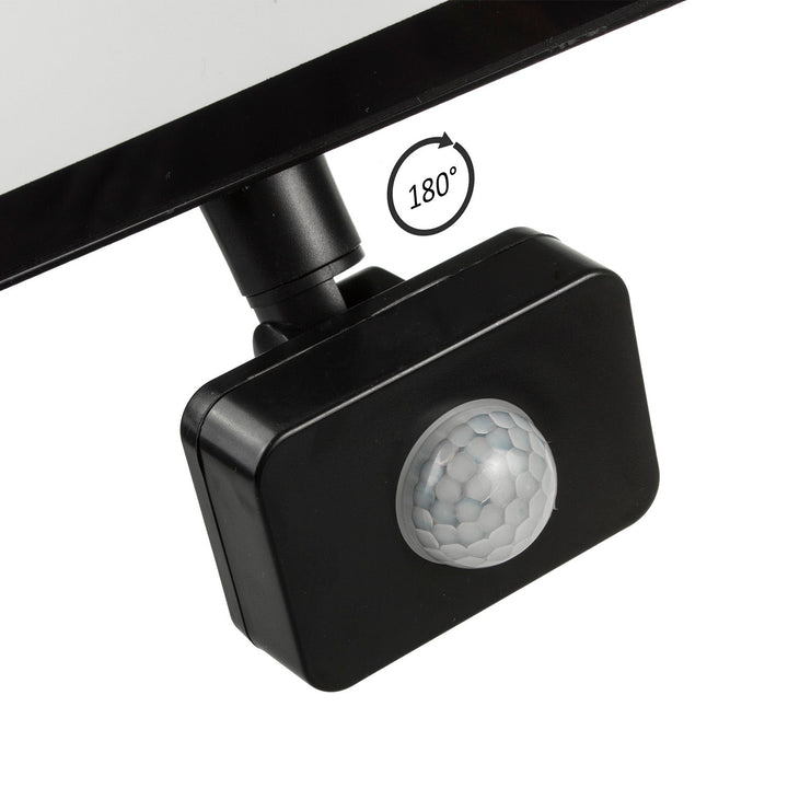 2x LED-projektor med bevægelsessensor Maclean, slim 50W, 4000lm, kold hvid farve (6000K), IP44, MCE650 CW PIR