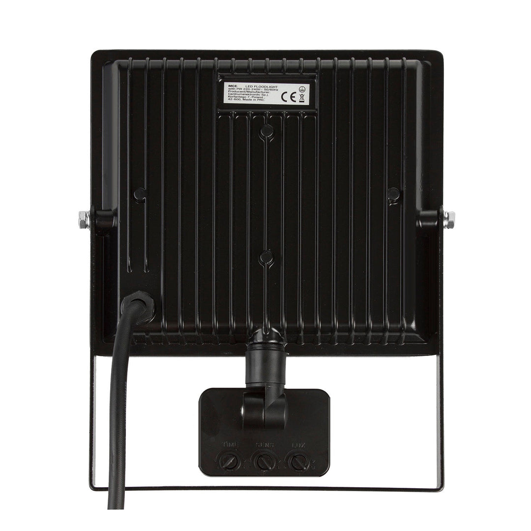 2x LED-projektor med bevægelsessensor Maclean, slim 30W, 2400lm, neutral hvid farve (4000K), IP44, MCE630 NW PIR