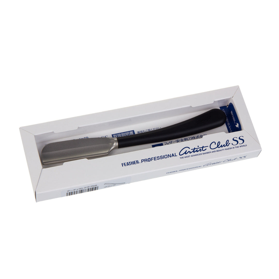 Feather barberkniv, til barberblade, japansk stil, Professional Artist Club Black