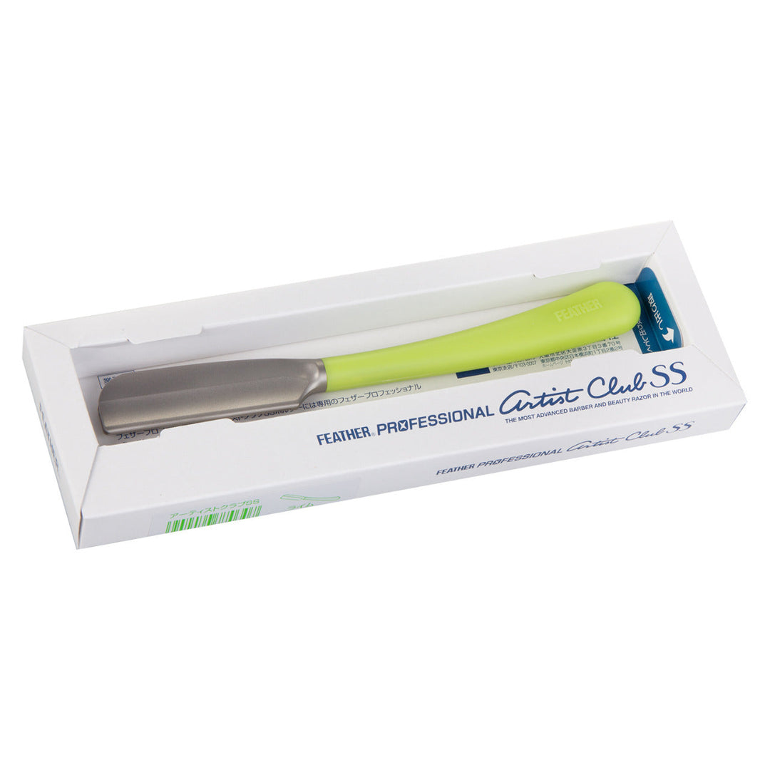 Feather barberkniv, til barberblade, japansk stil, Professional Artist Club Lime