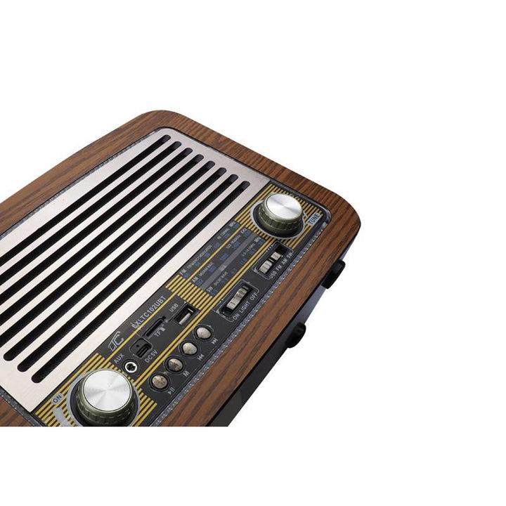 LTC bærbart radio, teleskopantenne, Bluetooth, FM/AM/SW, Olza Retro