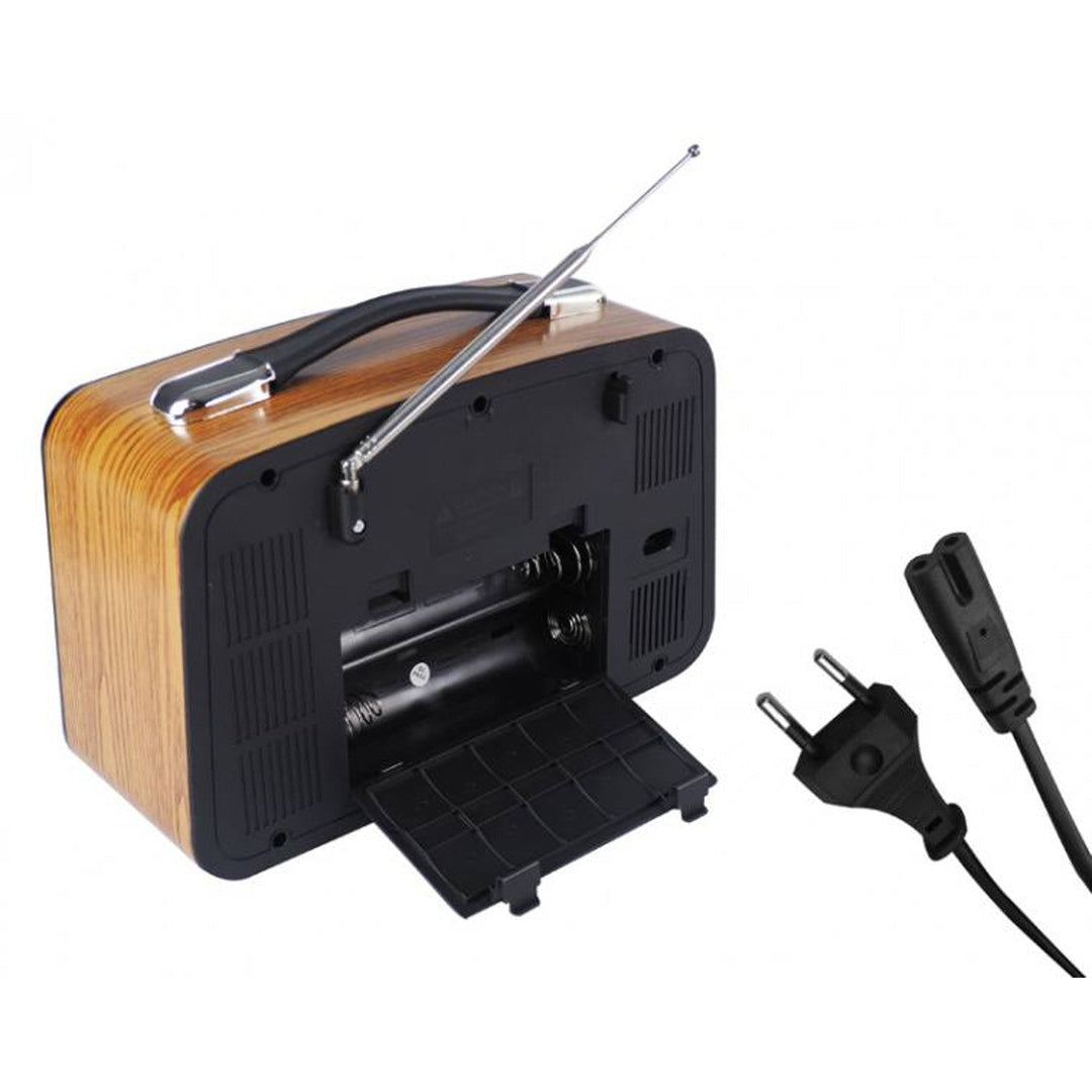 LTC bærbart radio, teleskopantenne, Bluetooth, FM/AM/SW, Olza Retro