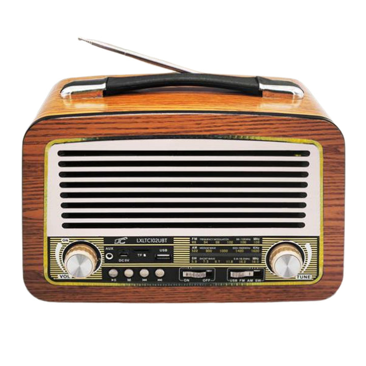 LTC bærbart radio, teleskopantenne, Bluetooth, FM/AM/SW, Olza Retro