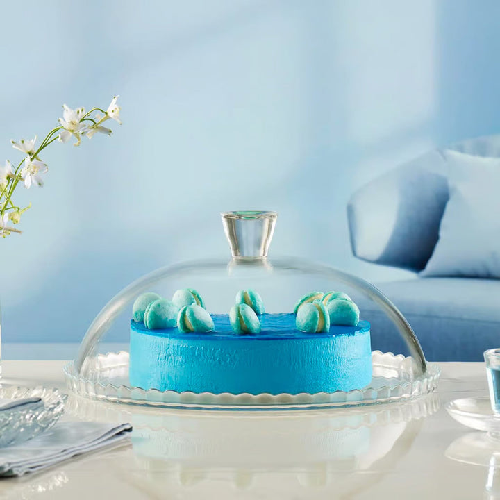 Pasabahce frugtskål, glas, med låg, 32 cm, Patisserie