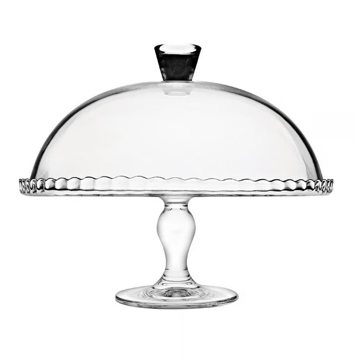 Pasabahce frugtskål, glas, på fod, med låg, 32 cm, Patisserie