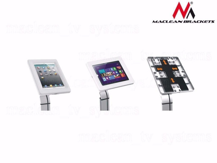 Maclean reklameholder til tablet, gulvmodel med lås, universal, 9,7"-10,1", MC-645