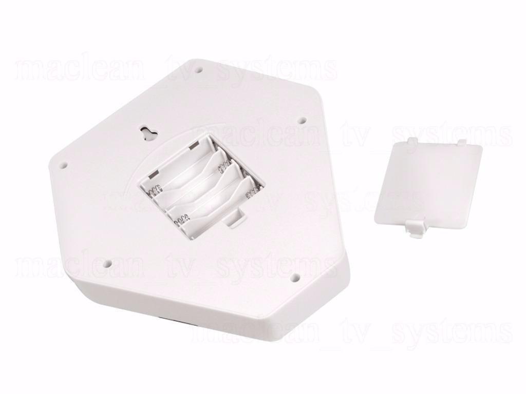 Solar alarm sirene attrappe sølv DC3200 S 3x LED