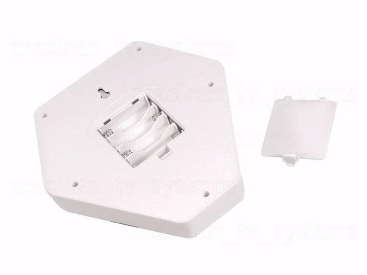 Solar alarm sirene attrappe sølv DC3200 S 3x LED