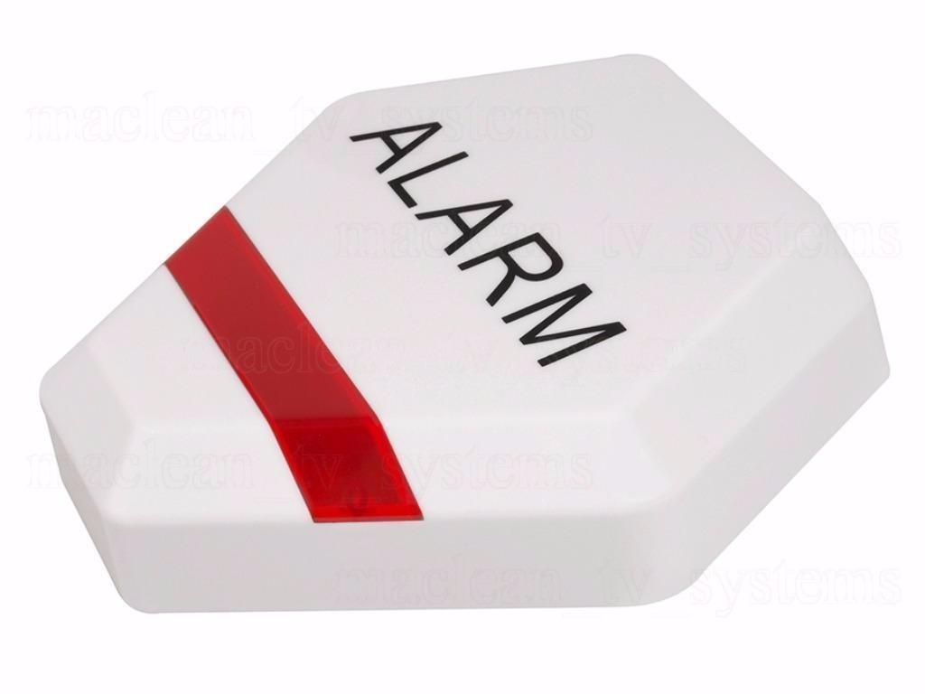 Solar alarm sirene attrappe sølv DC3200 S 3x LED