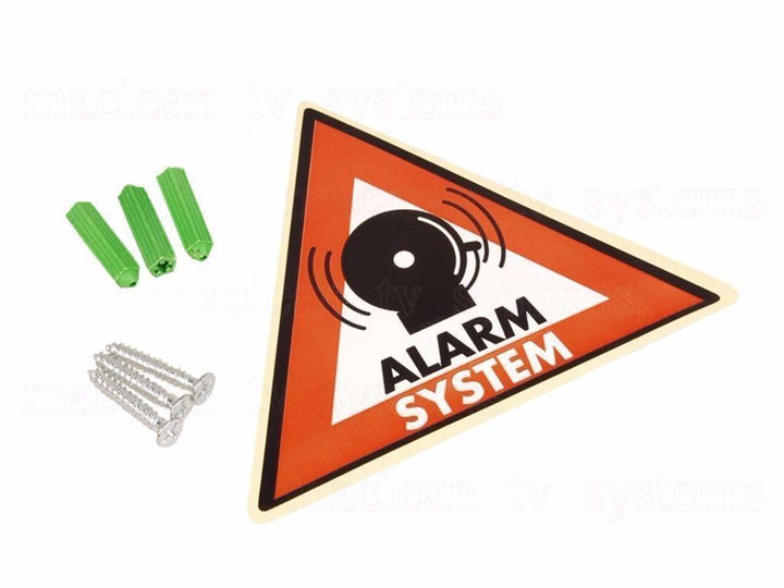 Solar alarm sirene attrappe sølv DC3200 S 3x LED
