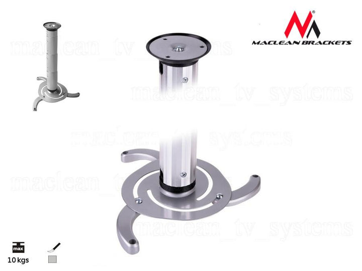 Loft mount for projectors, silver, from 80 mm to 980 mm Maclean MC-517